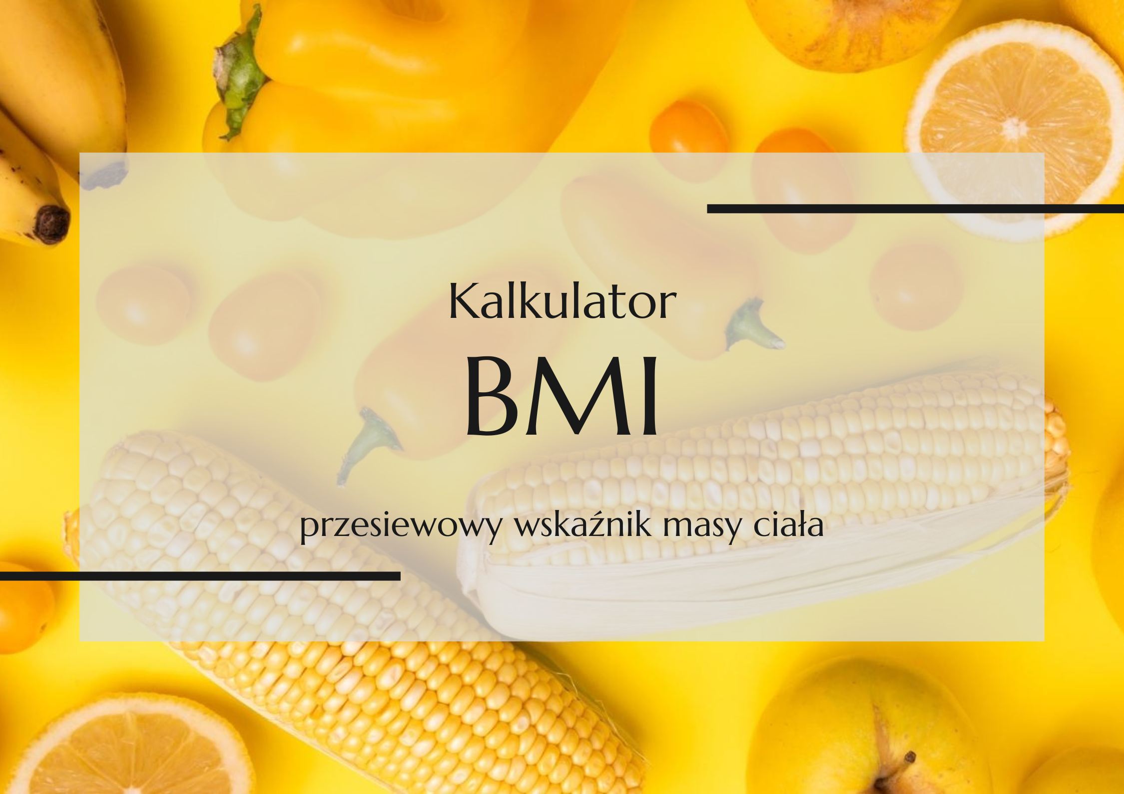 Kalkulator BMI - Dietetyk Gliwice i online